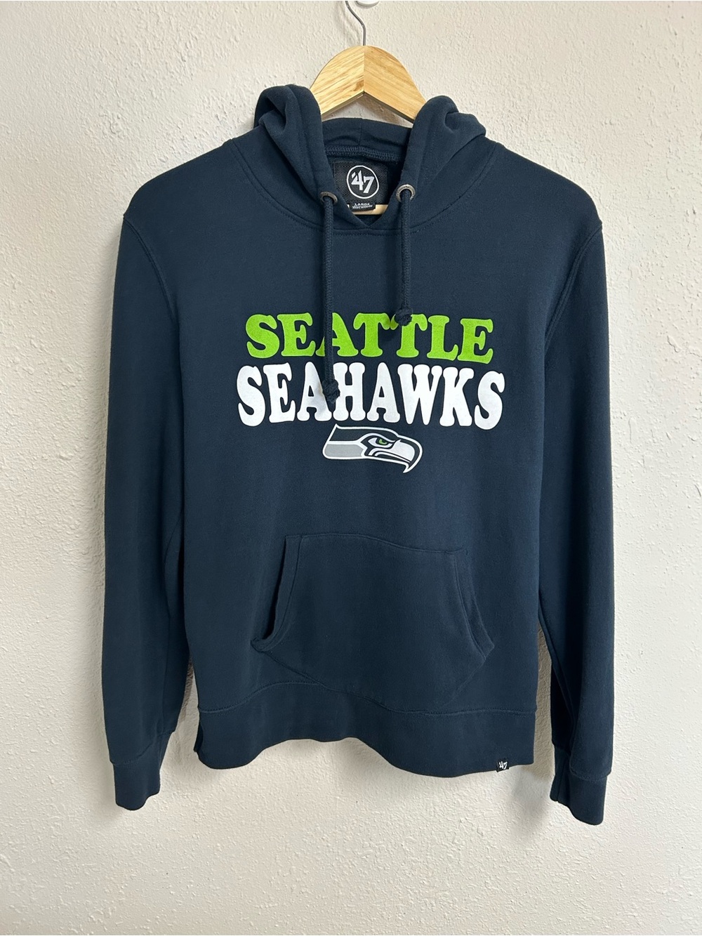 47 Brand Seattle Seahawks NFL Pullover Hoodie Mens Size Large
